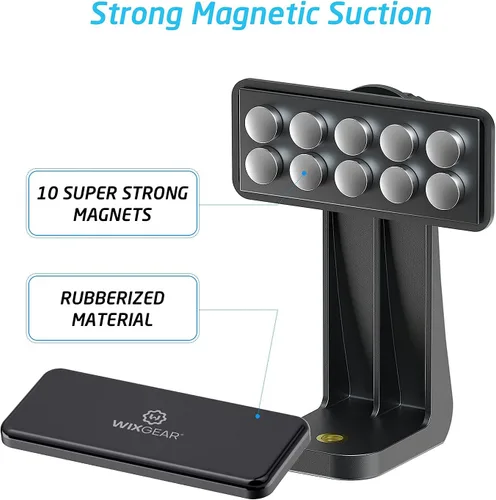 Vista 4 de Soporte magnético para trípode para teléfono compatible con dispositivos iPhone y Android