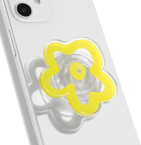 Vista 20 de OnTheGrip Lindo Diseño Transparente en Forma de Flor de Margarita Soporte de Teléfono Móvil Plegable Multifuncional para Smartphone, Tablet