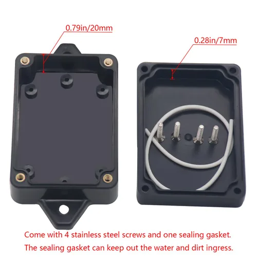 Vista 4 de Project Box IP65 Caja de Conexiones Impermeable de Plástico ABS Cajas Eléctricas Caja de Proyecto Electrónico DIY Carcasa de Alimentación con Oreja