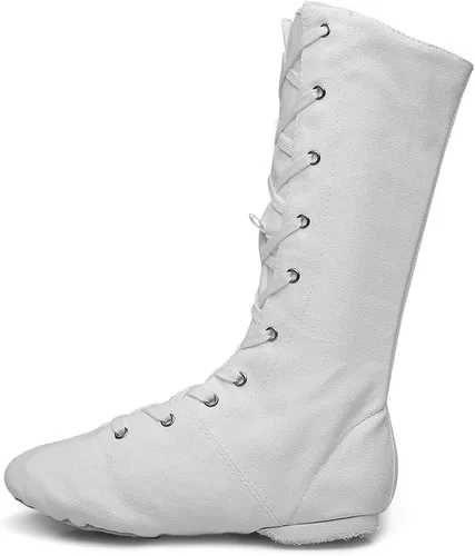 Vista 6 de MSMAX Botas de baile para adultos, zapatillas de ballet y jazz
