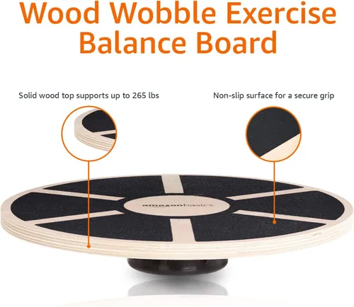Vista 8 de Amazon Basics Tabla de entrenamiento de equilibrio oscilante de madera