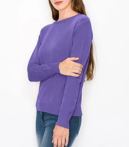 Vista 4 de ALWAYS Suéteres ligeros para mujer, de manga larga, básicos, casuales, de punto, a la moda