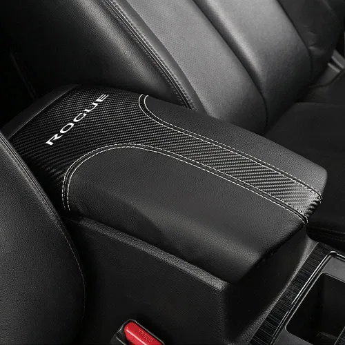 Vista 12 de XITER Protector de funda para reposabrazos de automóvil, 1 almohadilla de cuero para consola central para Nissan Rogue 2014-2020, 2017-2022 Rogue