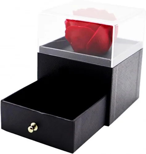 Vista 2 de MABEK Jewelry Boxes Acrylic Rose Necklace Gift Box Jewelry Box Gift Box