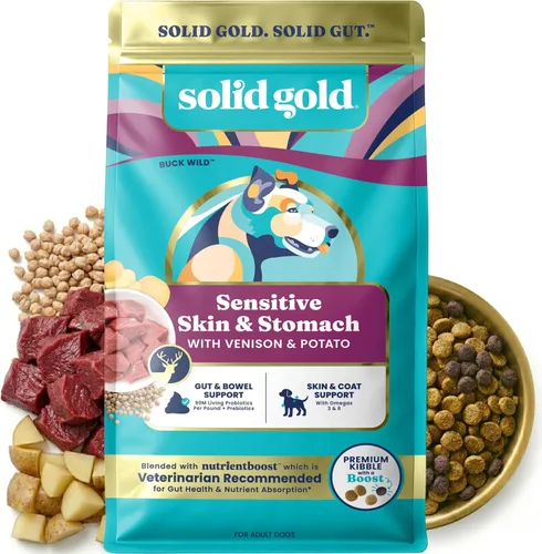 Vista 17 de Solid Gold Toy & Small Breed Dog Food Dry Small Bites - Alimento para perros de grano entero de bisonte - Croquetas saludables para perros con alta