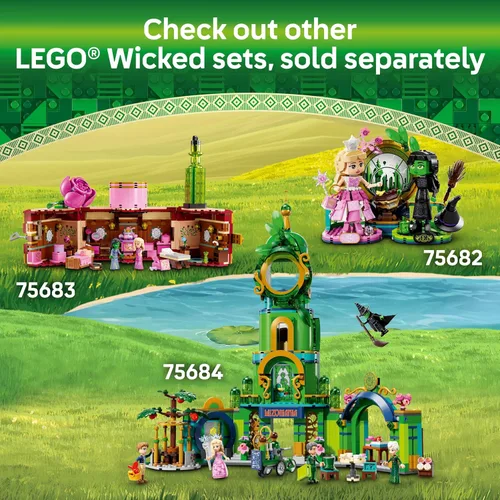 Vista 7 de LEGO Glinda la Malvada, Elphaba y Nessarose en el Edificio de la Universidad de Shiz Juguetes - Regalos para Cumpleaños - Juguetes de El Brujo