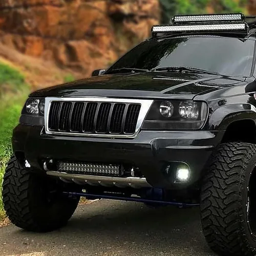 Vista 7 de Auto Dynasty Conjunto de faros delanteros compatible con Jeep Grand Cherokee WJ 1999-2004, reemplazo de faros halógenos del lado del conductor