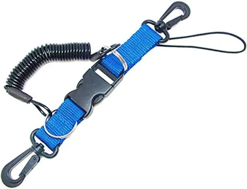 Vista 3 de Scuba Choice Buceo Buceo Snappy Coil Cámara Lanyard y hebilla de liberación rápida