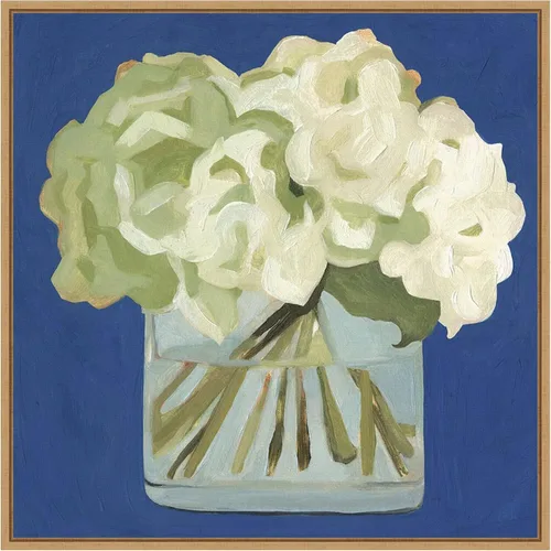 Vista 16 de Amanti Art Lienzo enmarcado para pared, 16 x 16 pulgadas, hortensias blancas II por Emma Scarvey, lienzo enmarcado para pared, obras de arte