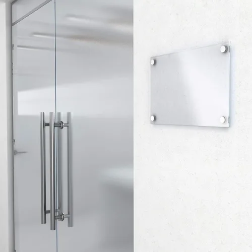 Vista 5 de uxcell Tornillos de espejo tapas decorativas de acero inoxidable cepillado 0.551 in 8pcs