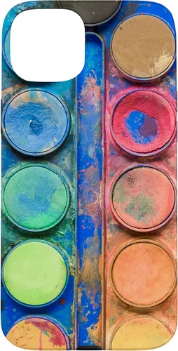 Vista 9 de Caja de paleta de pintura de acuarela - Funda de regalo divertida para artista/pintor/arte para iPhone 17