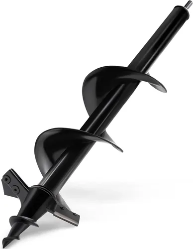 Vista 16 de Broca de taladro para plantar – Broca en espiral de 3 x 12 pulgadas – Herramienta de maceta de bulbos y excavadora de agujeros para poste – Taladro