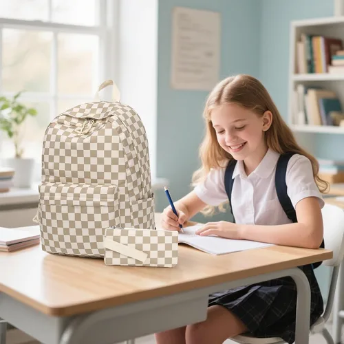 Vista 38 de Bluboon Juego de mochila para adolescentes, mochila escolar para niñas, lonchera y lápices, bolsas para estudiantes, 3 en 1