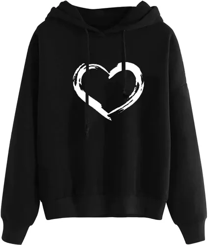 Vista 2 de Sudadera con capucha con estampado de teñido anudado, manga larga, con cordón, holgada, casual, para mujer, suéter con capucha