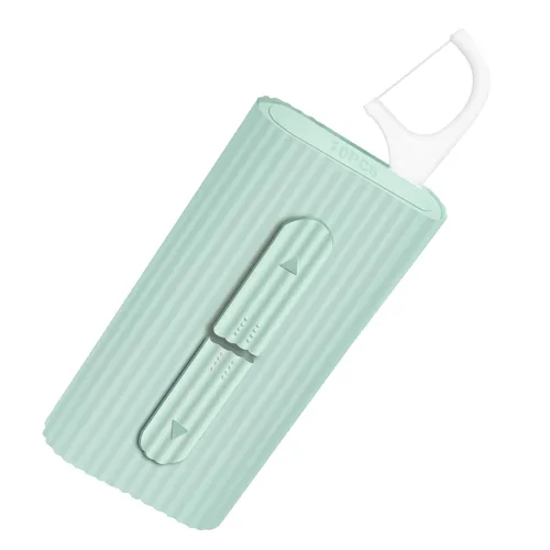 Vista 15 de Estuche portátil para hilo dental, almacenamiento de 10 palillos para adultos en caja. La mejor herramienta para la limpieza de dientes y el cuidado