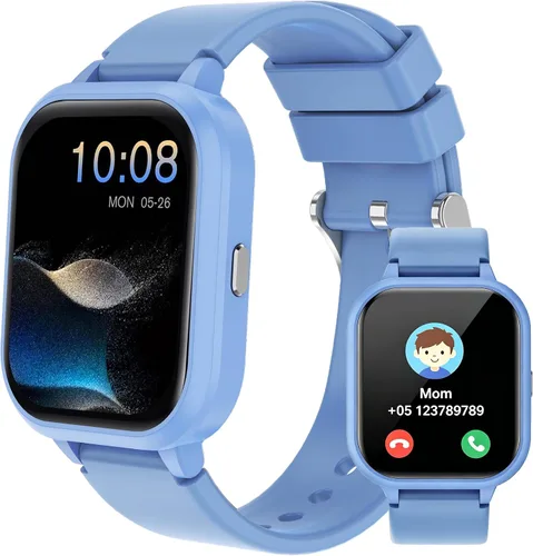 Vista 11 de Reloj inteligente para adolescentes y niños, 1.8 pulgadas IP68 para niños y niñas, seguimiento de actividad física, uso dual independiente