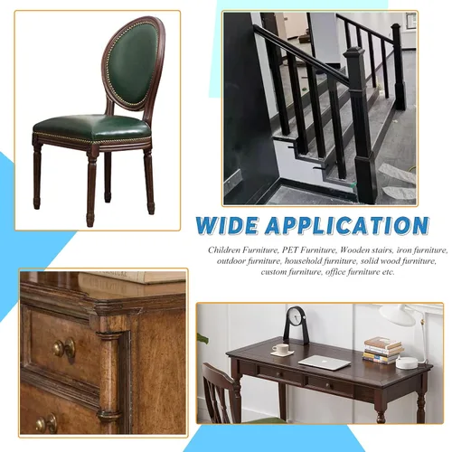 Vista 6 de Paquete de 16 pernos de suspensión de doble cabeza de 5/16-18 x 1-1/2 pulgadas para muebles y clavijas de madera, varillas roscadas de 1.500 in