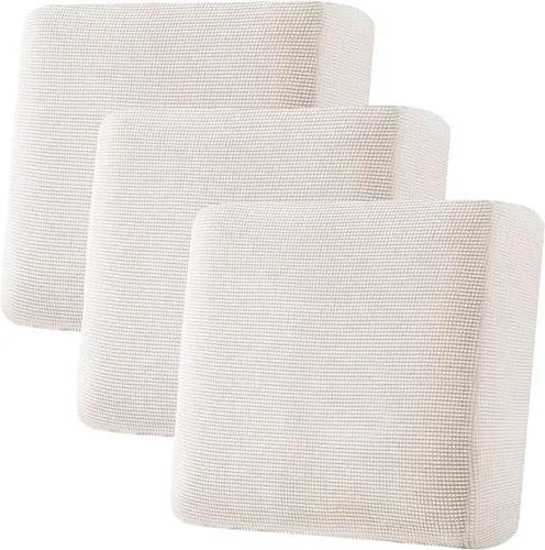 Vista 384 de H.VERSAILTEX Fundas de Cojín de Asiento Individuales Super Elásticas Fundas de Sofá Fundas de Cojín de Sofá Fundas Deslizables Juegos Tela de Sarga