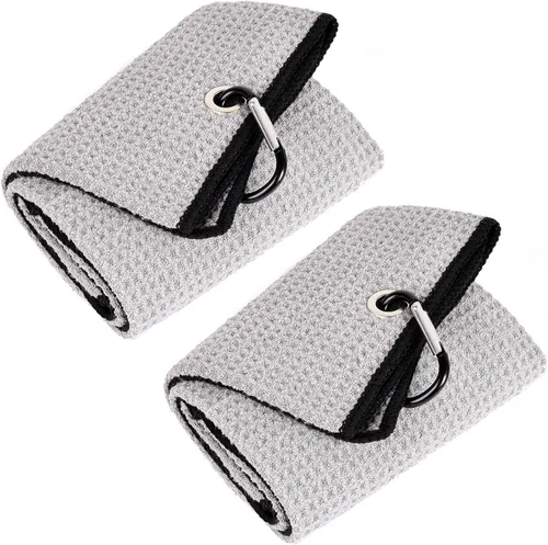 Vista 46 de Mile High Life Toalla de golf premium de tejido de gofre, 16 x 24 pulgadas, extra absorbente y de secado rápido, microfibra ultrasuave, clip