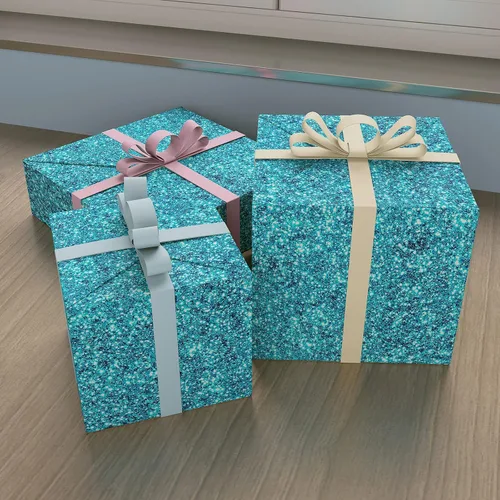 Vista 5 de Decotalk Papel tapiz azul con purpurina para pegar y despegar con purpurina de 17.7 x 120 pulgadas, papel de pared azul brillante para paredes