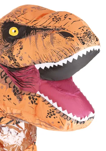 Vista 3 de Disfraz Inflable de T-Rex para Adultos Multicolor