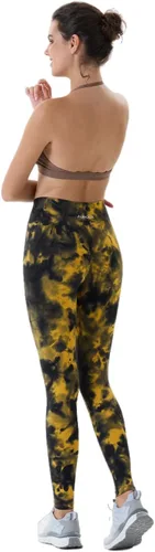 Vista 4 de AUROLA Leggings de entrenamiento para mujer, control de abdomen, a prueba de sentadillas, acanalados, gruesos, sin costuras, pantalones activos