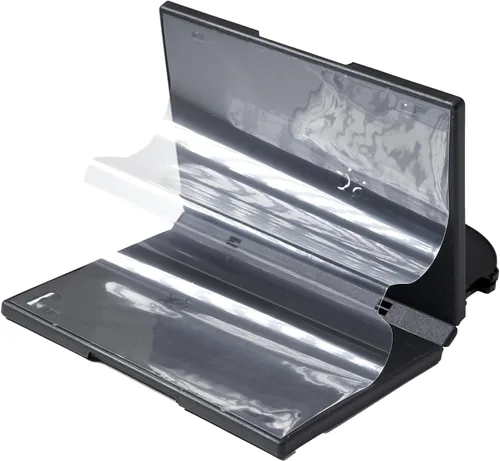 Vista 4 de Progo Funda premium para DVD de 6 discos de tamaño estándar de 0.551 in con funda transparente, solución de almacenamiento que ahorra espacio