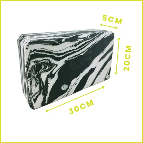 Vista 7 de ND Sports Reydon Yoga Block 30 X 20 X 5 Cm Espuma Negro/Blanco
