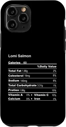 Vista 10 de Funda divertida para iPhone XR Lomi Salmon Acción de Gracias Nutricional