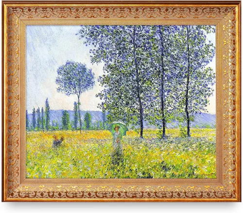 Vista 74 de A&T ARTWORK Antibes Seen from The Salis Gardens de Claude Monet Las Obras de Arte Clásico Mundial Reproducciones, Impresiones de Arte en Lienzo
