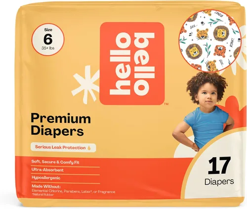 Vista 47 de Hello Bello Premium Pañales para bebé talla 1, 32 unidades de pañales desechables, extra absorbentes, hipoalergénicos con ajuste cómodo y seguro
