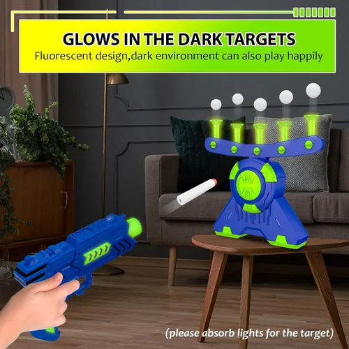 Vista 3 de GMAOPHY Shooting Games - Juguete de regalo para niños de 5, 6, 7, 8, 9, 10 años en adelante, regalo para niños que brillan en la oscuridad, objetivo