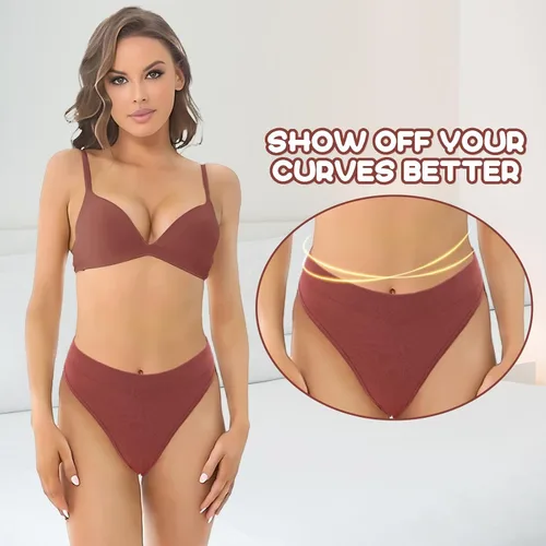 Vista 2 de Dokeawo Womens Underwear Seamless Thongs, No Show Thongs Underwear for Women Pack, Breathable Womens Thong Underwear