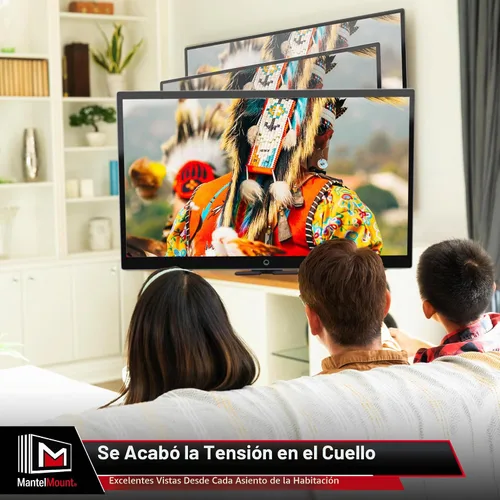 Vista 8 de MantelMount MM540 soporte desplegable para televisores de 44 a 80 pulgadas para colocar encima de la repisa de la chimenea