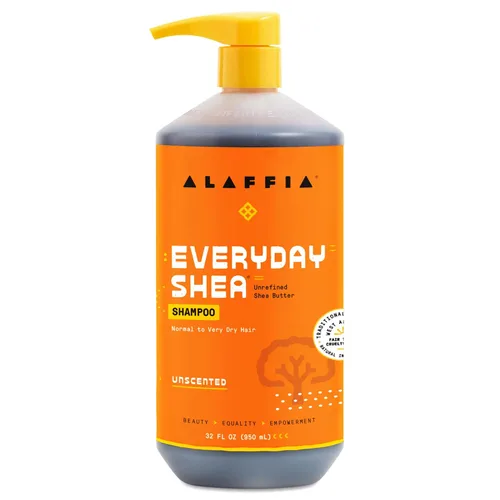 Vista 11 de Champú de manteca de karité hidratante, 32 onzas de Alaffia, Everyday Shea, 32