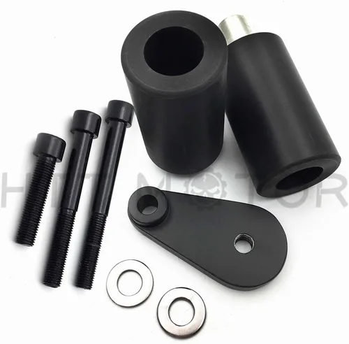 Vista 3 de MT219-023-BK - Protector deslizante de marco sin corte compatible con YZF R6 2003-2005 2006-2009 R6S BLK