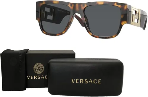 Vista 3 de Versace VE4403 Rectangle Sunglasses for Men + BUNDLE with Designer iWear Eyewear Care Kit
