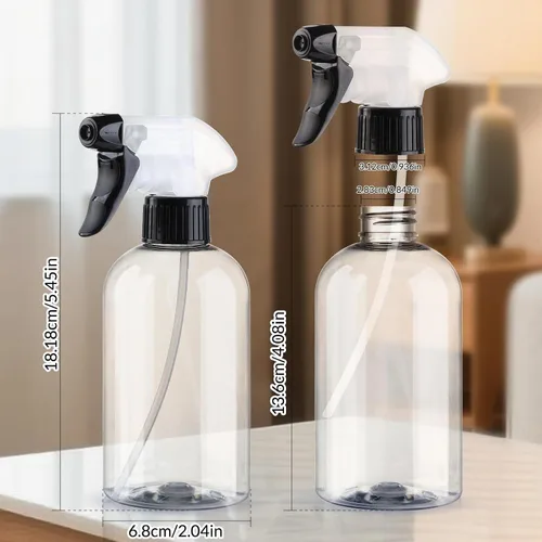Vista 2 de Botellas pulverizadoras de plástico de 10 onzas, botella de spray de agua Mist Stream Empty Sprayer BPA-free Refillable Container Adjustable