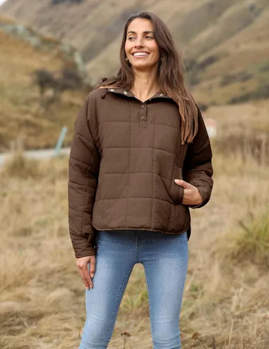 Vista 38 de QIBABU Chaqueta acolchada con capucha de gran tamaño para mujer, ligera, acolchada, manga larga, abrigo de invierno cálido