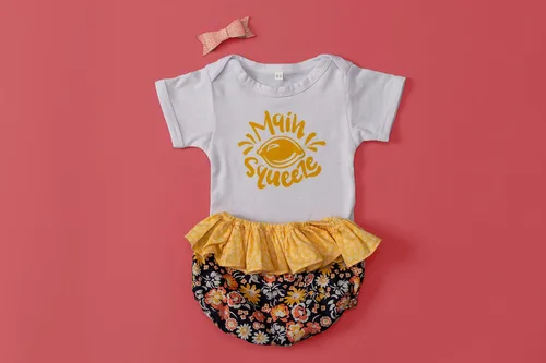 Vista 7 de Cricut Baby Bodysuit Blank, DIY Custom Baby Onesie