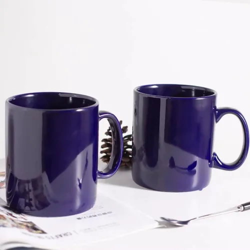 Vista 4 de BYCNZB Juego de 2 tazas de café de cerámica súper grandes de 30 onzas (cobalto)