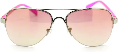 Vista 2 de Gafas de sol de aviador de tamaño pequeño para mujer, color fucsia