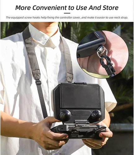 Vista 3 de 2 en 1 RC Pro Controlador Protector Protector Parasol Parasol Compatible para DJI RC Pro Control Remoto Joysticks Protector para DJI Mavic 3