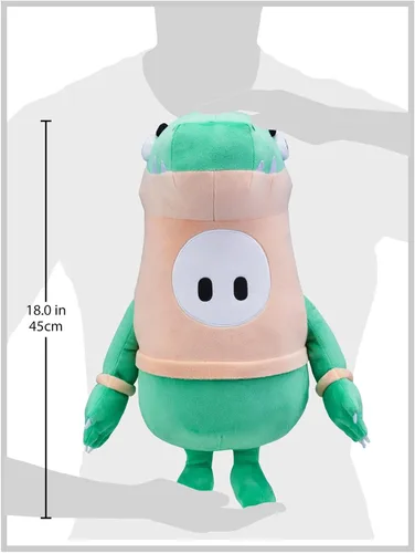 Vista 3 de Fall Guys Moose Toys – Piel de frijol Raptor – Juguetes de peluche coleccionables oficiales de 18 pulgadas, grandes, súper suaves, de lujo