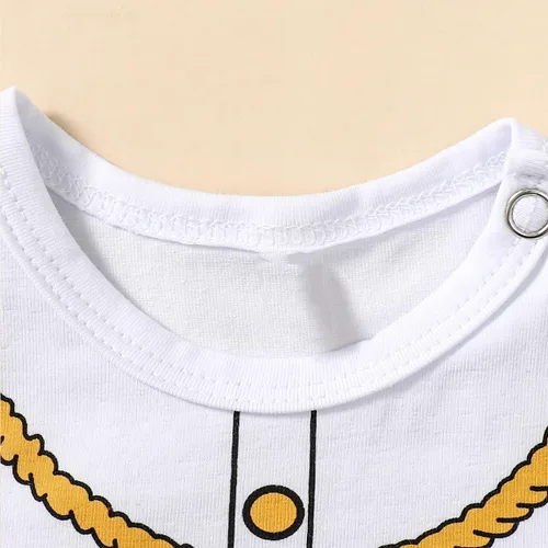 Vista 4 de Singcoco Disfraz de Haloween para bebé niño recién nacido, uniforme con sombrero