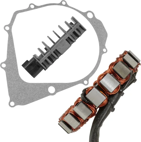 Vista 4 de Caltric Estator y Regulador Rectificador W/Junta Compatible Con Yamaha Raptor 350 Yfm350R 2004-2013
