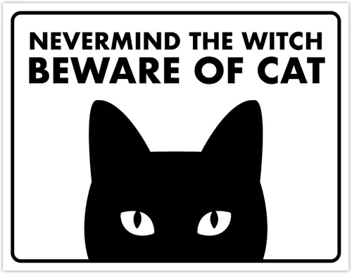 Vista 66 de Señal de Gato de 24 Horas de Vigilancia Felina de Premises Under 24 Hour - Cartel de gato divertido, metal, 8 x 12 pulgadas, letreros de gato