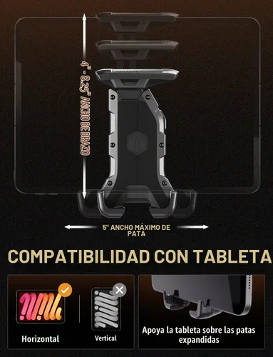 Vista 9 de ToughTested Talon Boom 2.0 - Soporte para tablet para automóvil, camión