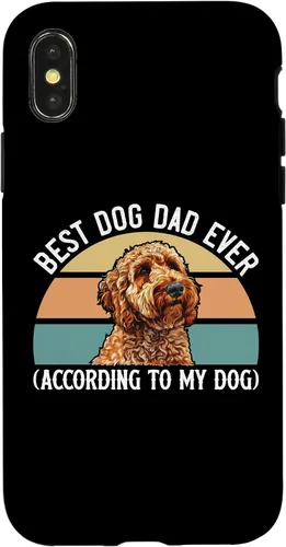 Vista 5 de Best Dog Dad Ever According to My Goldendoodle Funny Doodle Case for iPhone 17