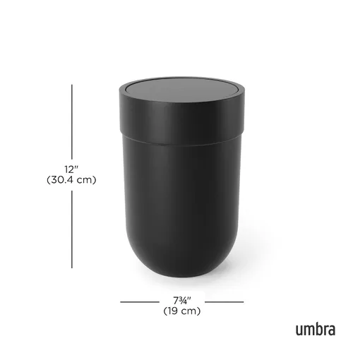Vista 3 de Umbra Touch: papelera para baño, moldeado